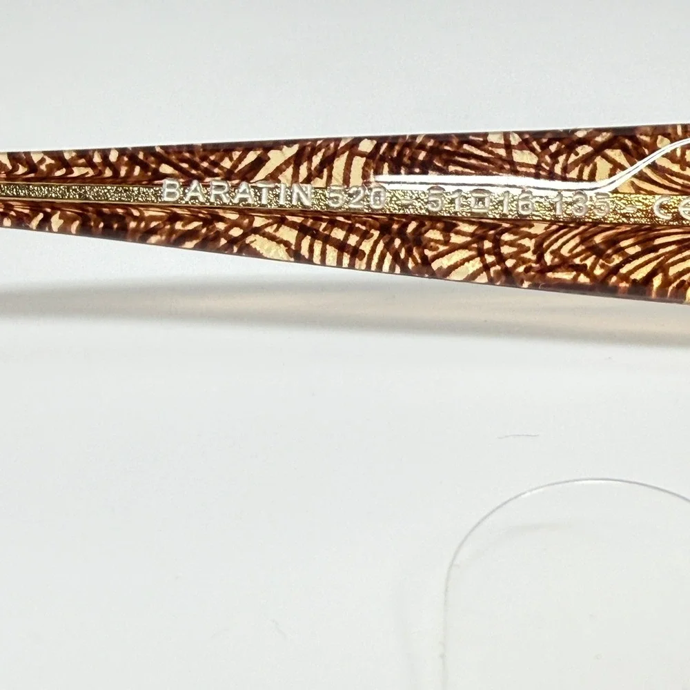 Jean Lafont Paris Eyeglasses Frame Womens 52 16 135 Tortoise Shell Pattern 21095